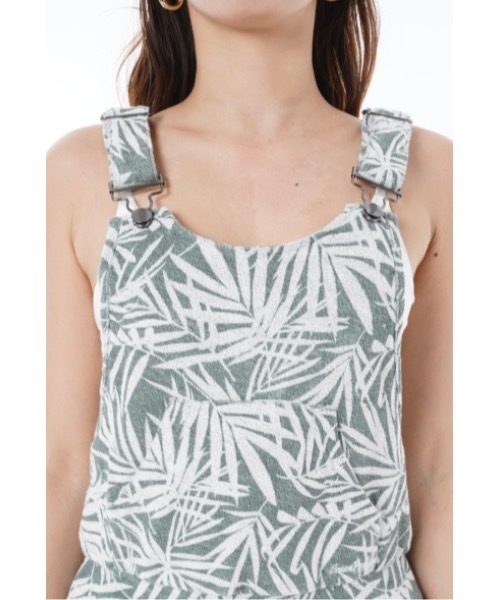 Ocean Pacific（オーシャンパシフィック）の「【OP オーピー】リーフリゾートロングワンピース/ボタニカルプリント リゾート ビーチ（ワンピース・レディース・ネイビー/カーキ/カラフル・MEDIUM/LARGE）」の8枚目の写真