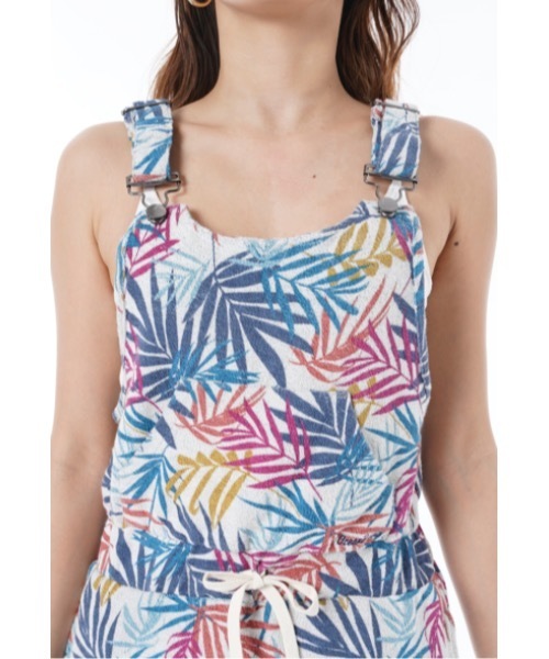 Ocean Pacific（オーシャンパシフィック）の「【OP オーピー】リーフリゾートロングワンピース/ボタニカルプリント リゾート ビーチ（ワンピース・レディース・ネイビー/カーキ/カラフル・MEDIUM/LARGE）」の10枚目の写真