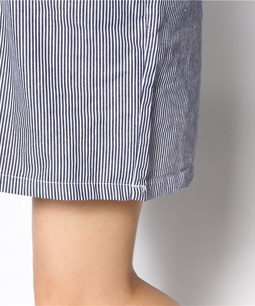 WEGO（ウィゴー）の「WEGO/サスペンダー付コクーンスカート（デニムスカート・レディース・ホワイト/インディゴブルー/ストライプ・FREE）」の10枚目の写真