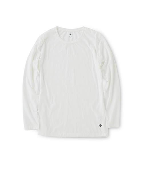 DAILY STANDARD by SANDINISTA（デイリースタンダードバイサンディニスタ）の「Cadet C/N L-S Tee / クルーネック長袖Tシャツ（Tシャツ/カットソー・メンズ・ホワイト/ブラック/ヘザーグレー/ネイビー/チャコールグレー・SMALL/LARGE/MEDIUM/X-LARGE/X-SMALL）」の9枚目の写真