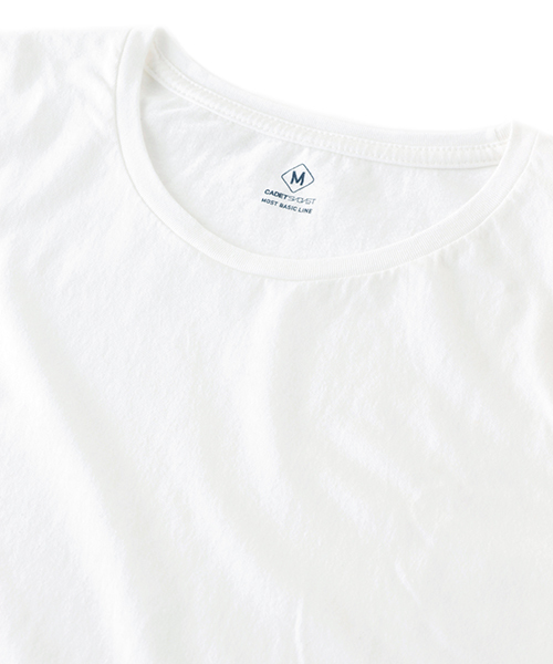 DAILY STANDARD by SANDINISTA（デイリースタンダードバイサンディニスタ）の「Cadet C/N L-S Tee / クルーネック長袖Tシャツ（Tシャツ/カットソー・メンズ・ホワイト/ブラック/ヘザーグレー/ネイビー/チャコールグレー・SMALL/LARGE/MEDIUM/X-LARGE/X-SMALL）」の8枚目の写真