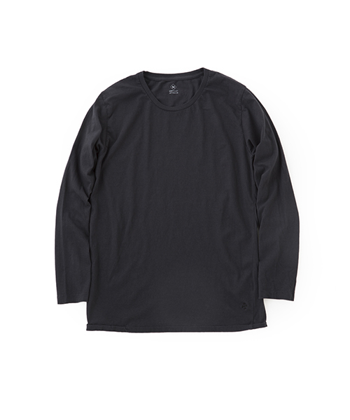 DAILY STANDARD by SANDINISTA（デイリースタンダードバイサンディニスタ）の「Cadet C/N L-S Tee / クルーネック長袖Tシャツ（Tシャツ/カットソー・メンズ・ホワイト/ブラック/ヘザーグレー/ネイビー/チャコールグレー・SMALL/LARGE/MEDIUM/X-LARGE/X-SMALL）」の10枚目の写真