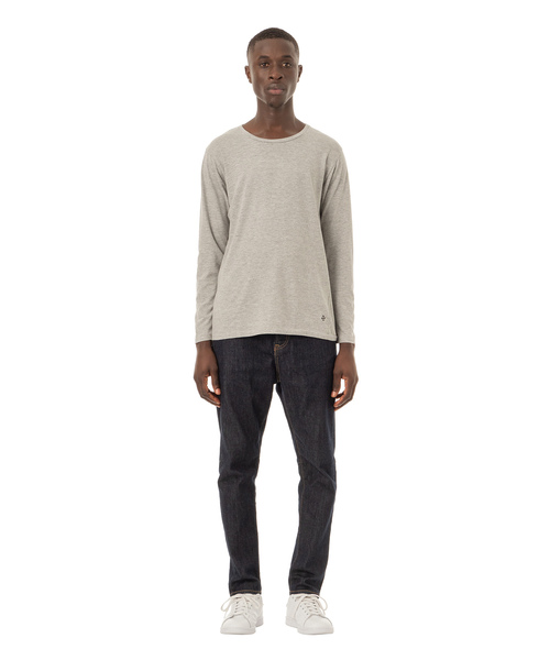 DAILY STANDARD by SANDINISTA（デイリースタンダードバイサンディニスタ）の「Cadet C/N L-S Tee / クルーネック長袖Tシャツ（Tシャツ/カットソー・メンズ・ホワイト/ブラック/ヘザーグレー/ネイビー/チャコールグレー・SMALL/LARGE/MEDIUM/X-LARGE/X-SMALL）」の15枚目の写真