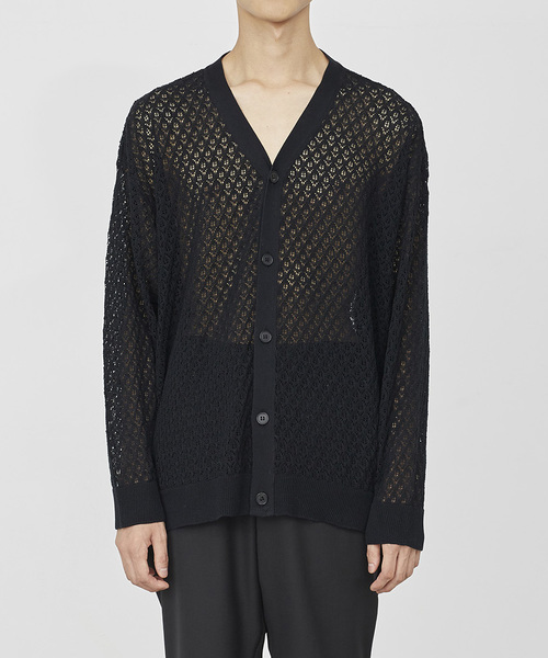 JUHA(ユハ)の「BOTANICAL CARDIGAN(カーディガン)」|ブラック