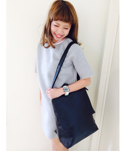 Kastane（カスタネ）の「【Kastane】クロコ4WAYリュック（ボストンバッグ・レディース・ホワイト/ブラック・FREE）」の16枚目の写真