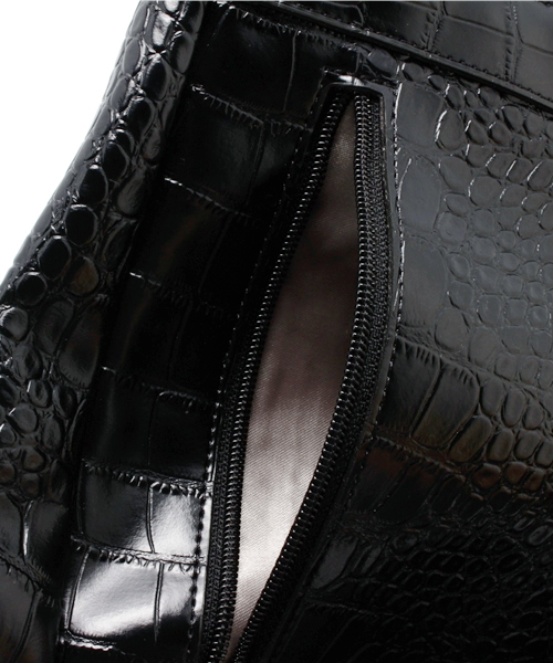 Kastane（カスタネ）の「【Kastane】クロコ4WAYリュック（ボストンバッグ・レディース・ホワイト/ブラック・FREE）」の8枚目の写真