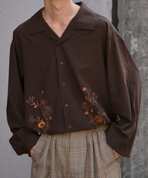 kutir | 刺繍オープンカラーシャツ(シャツ/ブラウス)