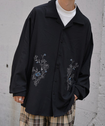 kutir | 刺繍オープンカラーシャツ(シャツ/ブラウス)