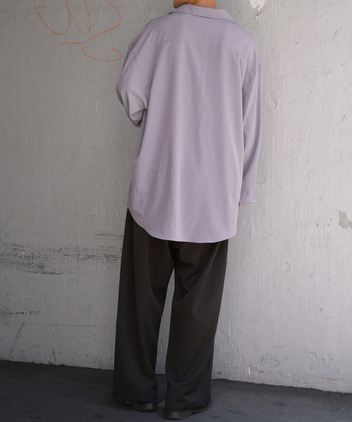 kutir(クティール)の「刺繍オープンカラーシャツ(シャツ/ブラウス・メンズ・ブラック/ダークブラウン/ライトパープル・MEDIUM/LARGE)」の17枚目の写真