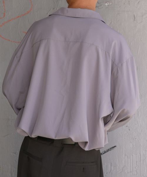 kutir(クティール)の「刺繍オープンカラーシャツ(シャツ/ブラウス・メンズ・ブラック/ダークブラウン/ライトパープル・MEDIUM/LARGE)」の20枚目の写真