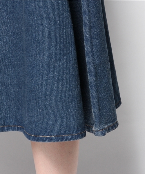 WEGO（ウィゴー）の「WEGO/デニムミディ丈スカート（デニムスカート・レディース・ネイビー/インディゴブルー・FREE）」の3枚目の写真