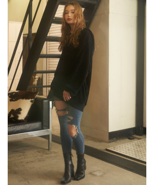 Darich(ダーリッチ)の「コーデュロイワイドPO(パーカー・レディース・アイボリー/ベージュ/ピンク/ブラック・FREE)」の8枚目の写真