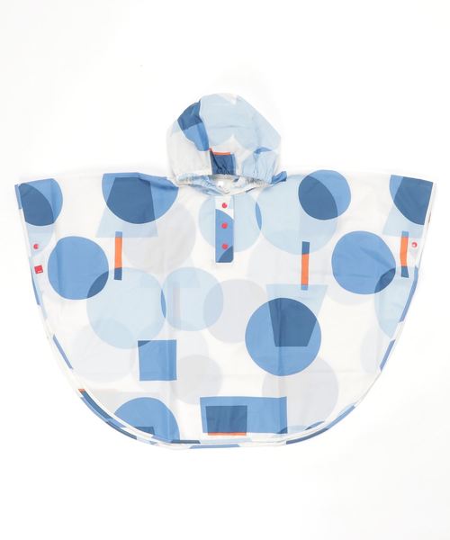 392 plusm（サンキューニプリュスエム）の「rain poncho kids M（レインコート/ポンチョ・キッズ・ネイビー/レッド/ブラック/グレー/ブルー/オフホワイト/グリーン/イエロー・M）」の6枚目の写真