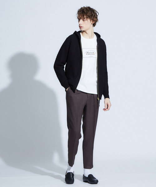 ABAHOUSE（アバハウス）の「ツイードピンヘッド　スリムテーパードパンツ（その他パンツ・メンズ・ネイビー/ブラウン/グレー系その他・44/46/48/50）」の14枚目の写真