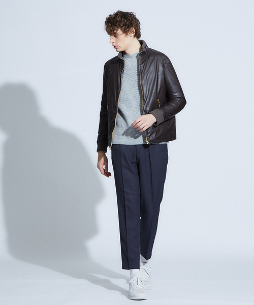 ABAHOUSE（アバハウス）の「ツイードピンヘッド　スリムテーパードパンツ（その他パンツ・メンズ・ネイビー/ブラウン/グレー系その他・44/46/48/50）」の19枚目の写真