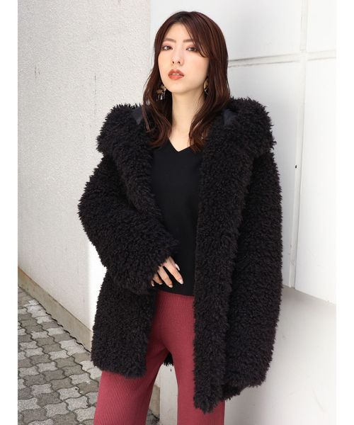 MURUA（ムルーア）の「ルーズファーフーディー（ブルゾン）」 WEAR