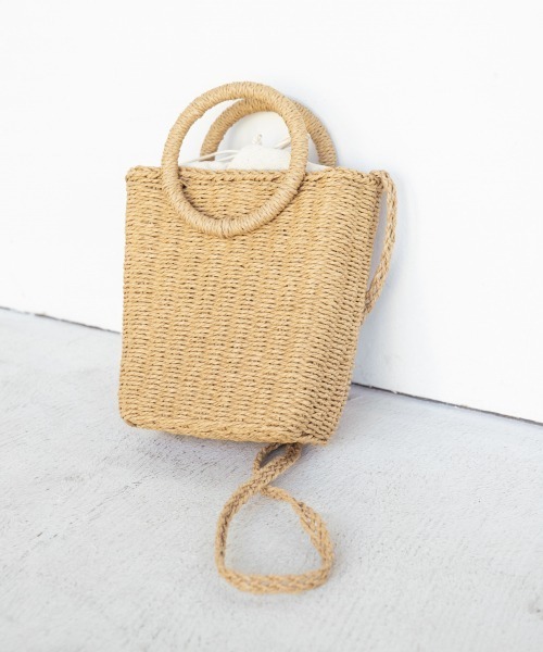 LOWRYS FARM（ローリーズファーム）の「マルハンドルペーパーＢＡＧ　867081（ショルダーバッグ・レディース・ダークブラウン/ブラウン/アイボリー・FREE）」の3枚目の写真