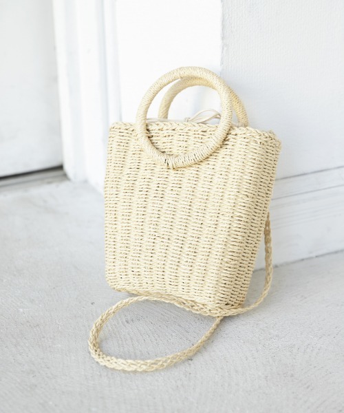 LOWRYS FARM（ローリーズファーム）の「マルハンドルペーパーＢＡＧ　867081（ショルダーバッグ・レディース・ダークブラウン/ブラウン/アイボリー・FREE）」の2枚目の写真