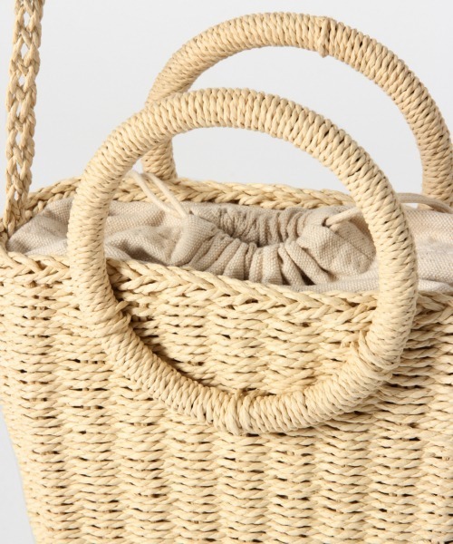 LOWRYS FARM（ローリーズファーム）の「マルハンドルペーパーＢＡＧ　867081（ショルダーバッグ・レディース・ダークブラウン/ブラウン/アイボリー・FREE）」の8枚目の写真