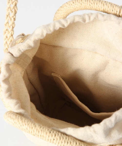 LOWRYS FARM（ローリーズファーム）の「マルハンドルペーパーＢＡＧ　867081（ショルダーバッグ・レディース・ダークブラウン/ブラウン/アイボリー・FREE）」の6枚目の写真