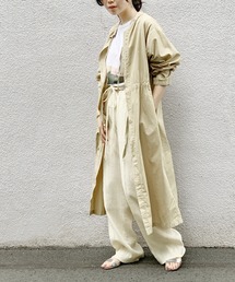 ADAM ET ROPE' | スタンドカラー2WAYワンピース(ワンピース)