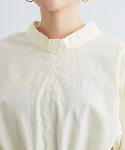 ADAM ET ROPE'(アダムエロペ)の「スタンドカラー2WAYワンピース(ワンピース・レディース・ホワイト/グリーン系その他2・FREE)」の11枚目の写真