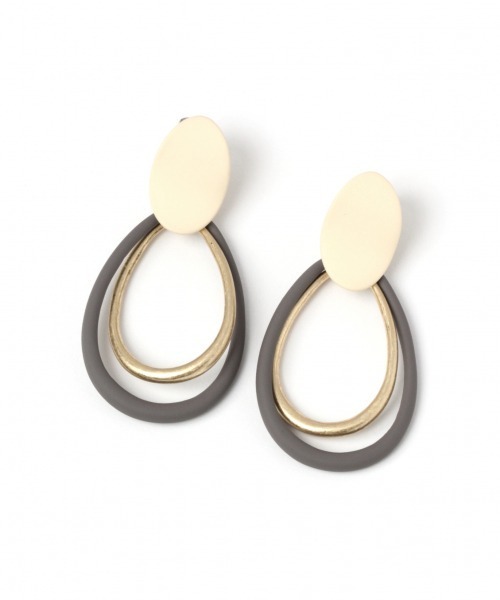 GLOBAL WORK（グローバルワーク）の「カラードロップピアス/880408（ピアス（両耳用）・レディース・ホワイト/オレンジ/グリーン・FREE）」の2枚目の写真