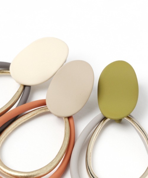 GLOBAL WORK（グローバルワーク）の「カラードロップピアス/880408（ピアス（両耳用）・レディース・ホワイト/オレンジ/グリーン・FREE）」の7枚目の写真