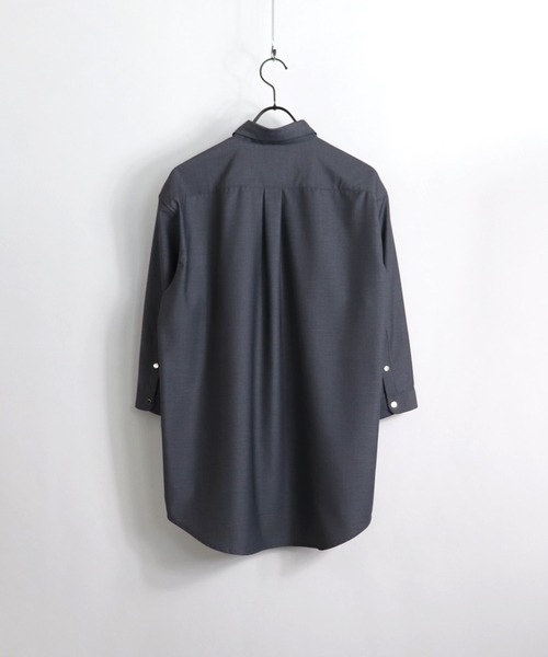 Confirm(コンファーム)の「Confirm / コンファーム TR7分丈スナップボタンシャツ(シャツ/ブラウス・メンズ・ブラック/ダークブラウン/ベージュ/グレー/ブルー/ブラック系その他/ベージュ系その他/ワイン・M/L)」の16枚目の写真