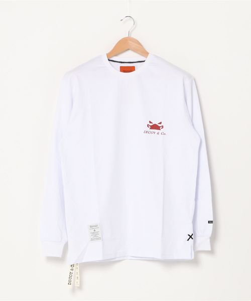 DECOY&CO.(デコイアンドシーオー)の「デコイアンドシーオー デコイダックロゴインチェストロングスリーブTシャツ(Tシャツ/カットソー・メンズ・ブラック/ブラック系その他/ホワイト系その他/ホワイト・MEDIUM/LARGE/X-LARGE)」の2枚目の写真