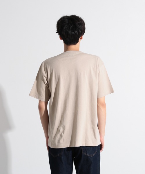 LAKOLE（ラコレ）の「レタリングポケットTシャツ / LAKOLE（Tシャツ/カットソー・メンズ・ホワイト/ブラック/ブラウン/ベージュ/ライトグリーン・MEDIUM/LARGE）」の13枚目の写真