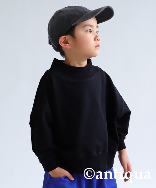 antiqua（アンティカ）の「ハイネックリブトップス（Tシャツ/カットソー・キッズ・チョコ/ブラウン系その他/ナチュラル/グリーン系その他/ブルー系その他/ピンク系その他/パープル/ブラック・2/4/3/5）」の9枚目の写真