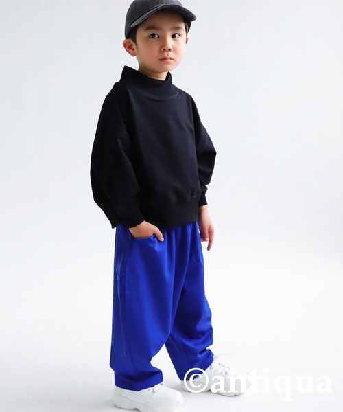 antiqua（アンティカ）の「ハイネックリブトップス（Tシャツ/カットソー・キッズ・チョコ/ブラウン系その他/ナチュラル/グリーン系その他/ブルー系その他/ピンク系その他/パープル/ブラック・2/4/3/5）」の11枚目の写真