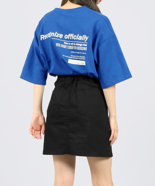 DING（ディング）の「DING/Recognize Tシャツ（Tシャツ/カットソー・レディース・ブルー/ホワイト/ブラック・FREE）」の3枚目の写真