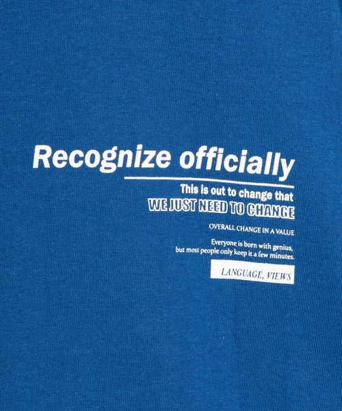 DING（ディング）の「DING/Recognize Tシャツ（Tシャツ/カットソー・レディース・ブルー/ホワイト/ブラック・FREE）」の5枚目の写真