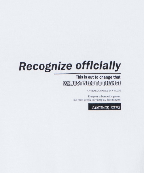 DING（ディング）の「DING/Recognize Tシャツ（Tシャツ/カットソー・レディース・ブルー/ホワイト/ブラック・FREE）」の7枚目の写真