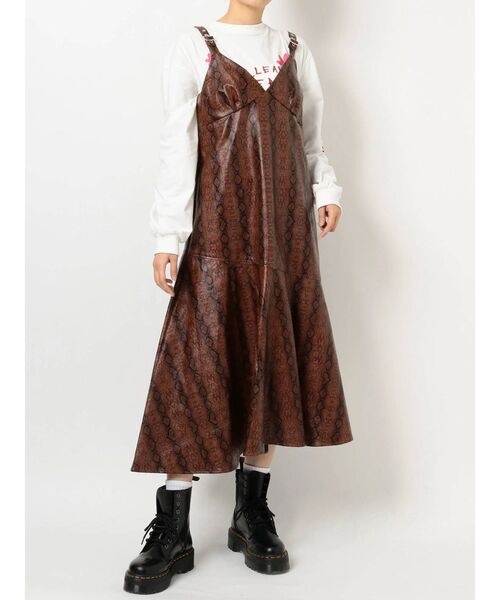 jouetie（ジュエティ）の「アシメキャミワンピース（ワンピース・レディース・ブラック/グリーン/その他1・MEDIUM）」の4枚目の写真