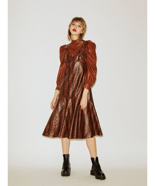 jouetie（ジュエティ）の「アシメキャミワンピース（ワンピース・レディース・ブラック/グリーン/その他1・MEDIUM）」の9枚目の写真