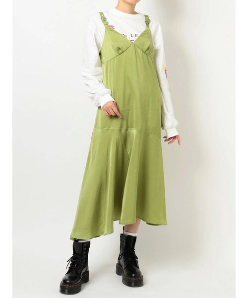 jouetie（ジュエティ）の「アシメキャミワンピース（ワンピース・レディース・ブラック/グリーン/その他1・MEDIUM）」の22枚目の写真