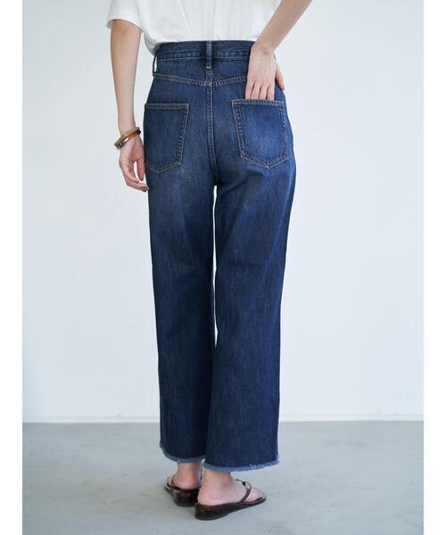 CRAFT STANDARD BOUTIQUE（クラフトスタンダードブティック）の「クロップドキックフレアデニムパンツ〇（デニムパンツ・レディース・インディゴブルー/ワンウォッシュ・S/M/L）」の8枚目の写真