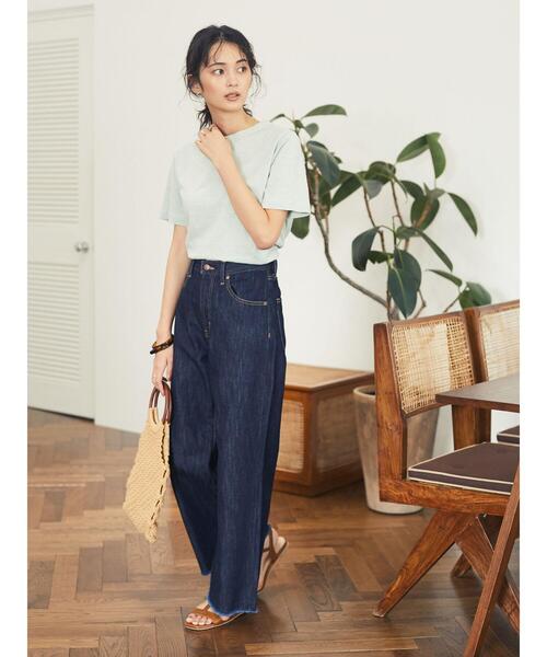 CRAFT STANDARD BOUTIQUE（クラフトスタンダードブティック）の「クロップドキックフレアデニムパンツ〇（デニムパンツ・レディース・インディゴブルー/ワンウォッシュ・S/M/L）」の11枚目の写真