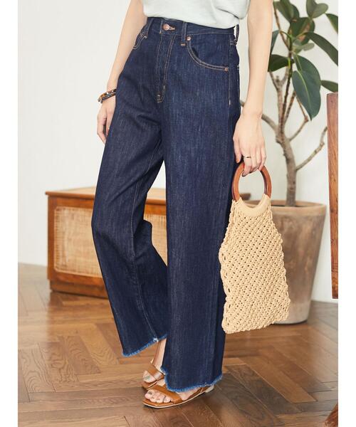 CRAFT STANDARD BOUTIQUE（クラフトスタンダードブティック）の「クロップドキックフレアデニムパンツ〇（デニムパンツ・レディース・インディゴブルー/ワンウォッシュ・S/M/L）」の12枚目の写真