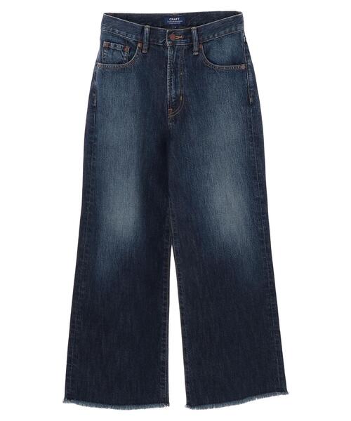 CRAFT STANDARD BOUTIQUE（クラフトスタンダードブティック）の「クロップドキックフレアデニムパンツ〇（デニムパンツ・レディース・インディゴブルー/ワンウォッシュ・S/M/L）」の20枚目の写真