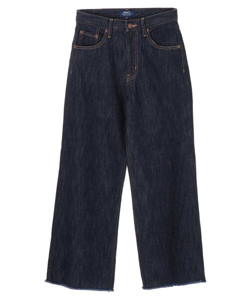 CRAFT STANDARD BOUTIQUE（クラフトスタンダードブティック）の「クロップドキックフレアデニムパンツ〇（デニムパンツ・レディース・インディゴブルー/ワンウォッシュ・S/M/L）」の21枚目の写真