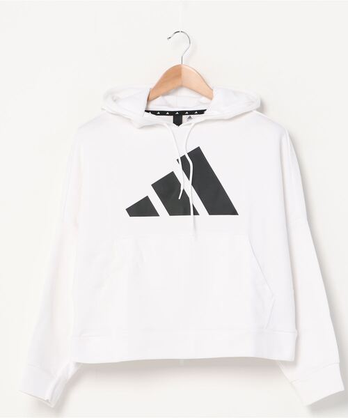 adidas（アディダス）の「アディダスadidas WURBANバックジップフーディ（パーカー・レディース・ブラック/ホワイト・XL/M/S/L）」の2枚目の写真