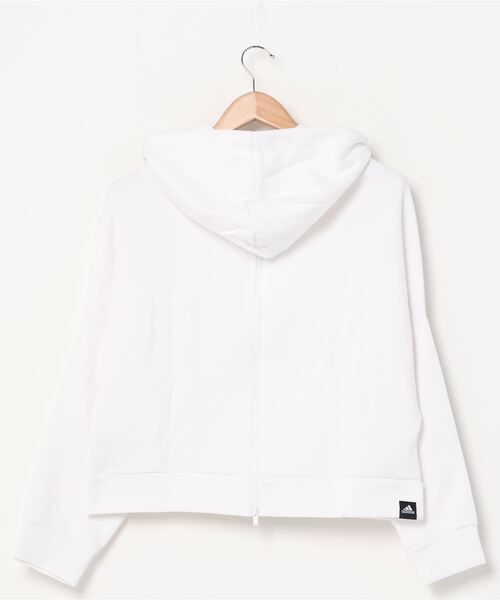 adidas（アディダス）の「アディダスadidas WURBANバックジップフーディ（パーカー・レディース・ブラック/ホワイト・XL/M/S/L）」の4枚目の写真