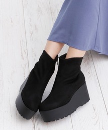 attagirl | 厚底 ハイウェッジヒール ショートブーツ(ブーツ)