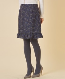tocco closet（トッコ　クローゼット）の「裾フリル付きツイードスカート（スカート）」