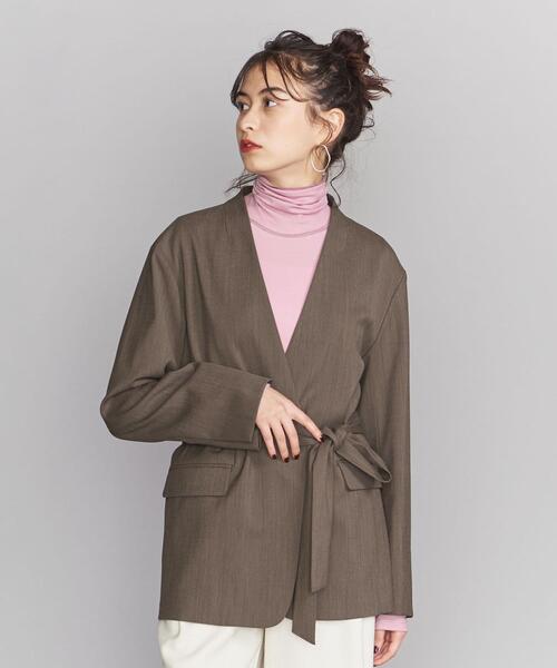 ビューティーアンドユース　ツイルカラーレスジャケット　ネイビー　ゆったり　美品 BEAUTY&YOUTH UNITED ARROWS（ビューティーアンドユース