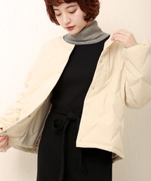 n'ee-ne | シームレスダウン ノーカラー(ダウンジャケット/コート)